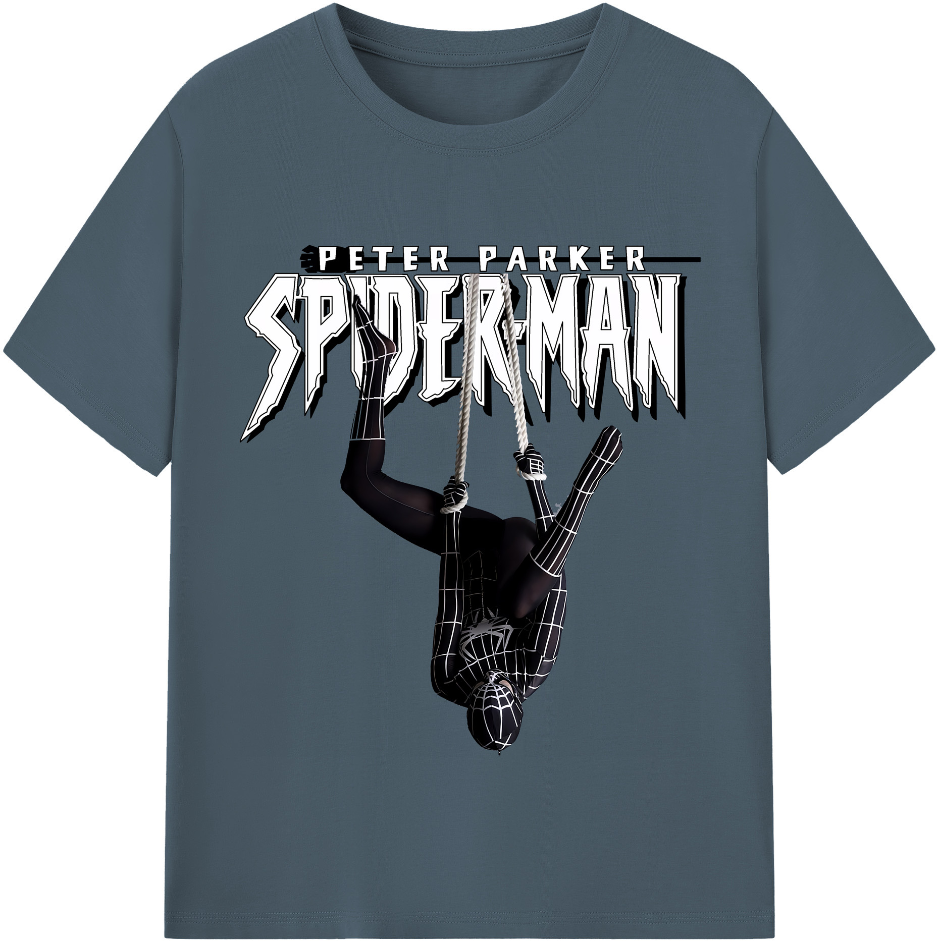 （画像用） Spider Man スパイダーマン 綿100％半袖Tシャツ（フロントプリント）